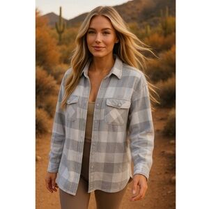 Addie Flannel Lumber Jane Shacket XS